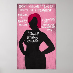 Póster Poster feminista enojado