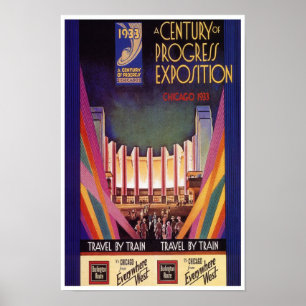 Póster Poster - feria 1933 de mundos de Chicago del