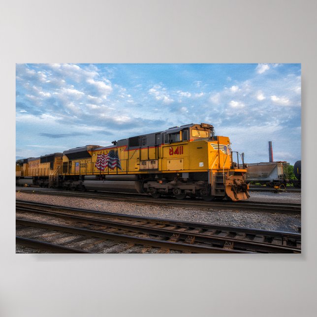 Póster Poster ferroviario de la Unión del Pacífico (Frente)