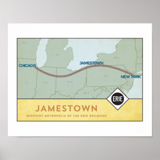 Póster Poster Ferroviario Erie (11 x 14)