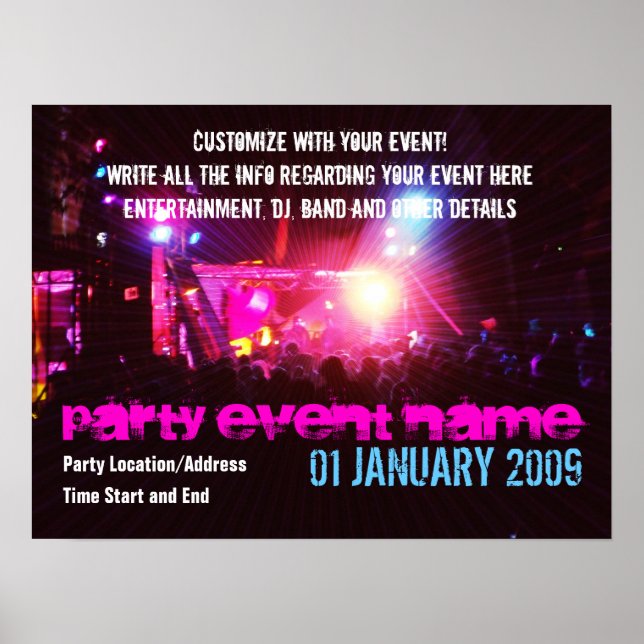 Póster Poster fiesta #002 Poster (Frente)