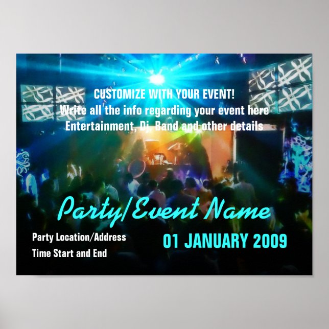 Póster Poster fiesta #003 Poster (Frente)