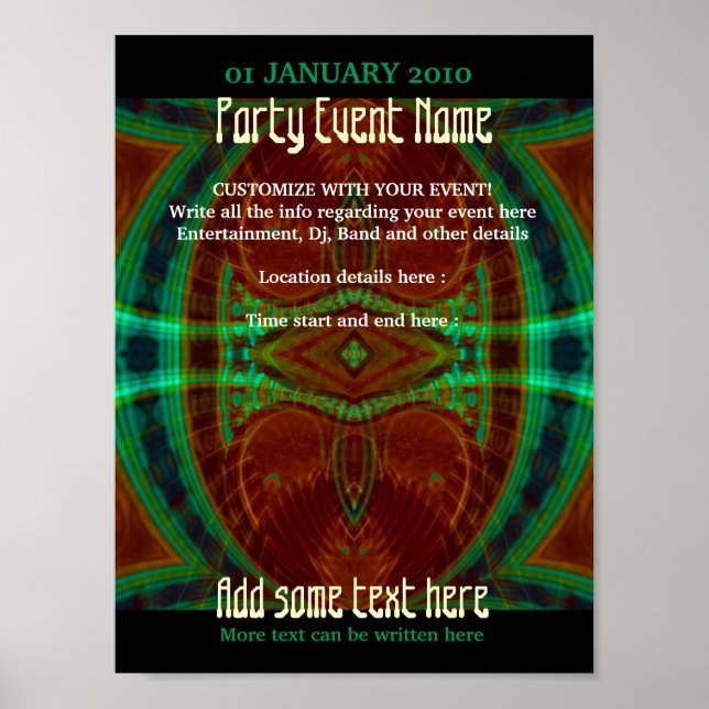 Póster Poster fiesta #012a Poster (Frente)