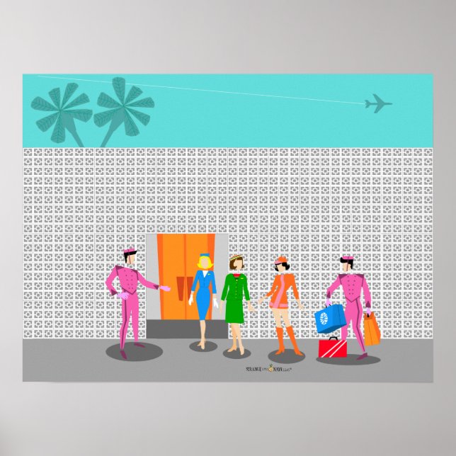 Póster Poster Fiesta de las azafatas de las manantiales d (Frente)