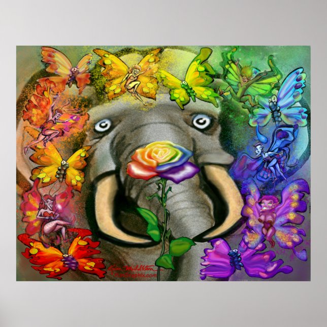 Póster Poster Fiesta de Rainbow Pixies (Frente)