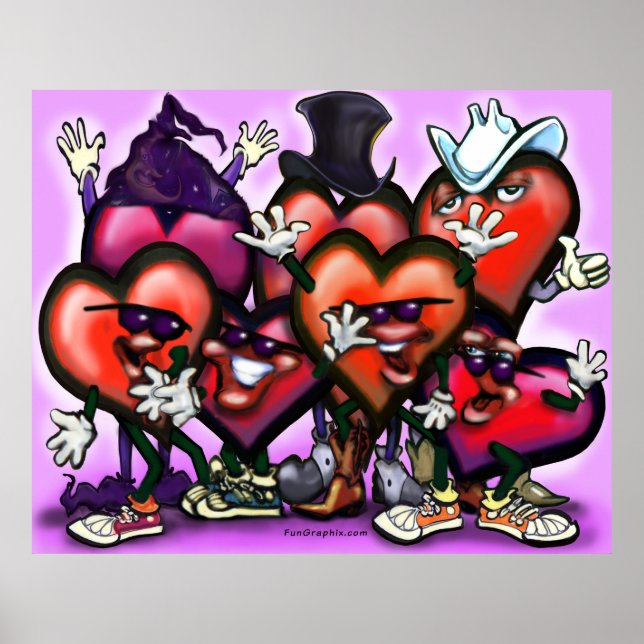 Póster Poster Fiesta del corazón (Frente)