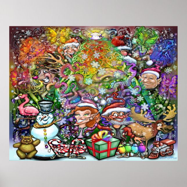 Póster Poster Fiesta navidades (Frente)