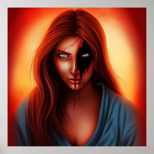 Póster Poster Fille Super-Héros