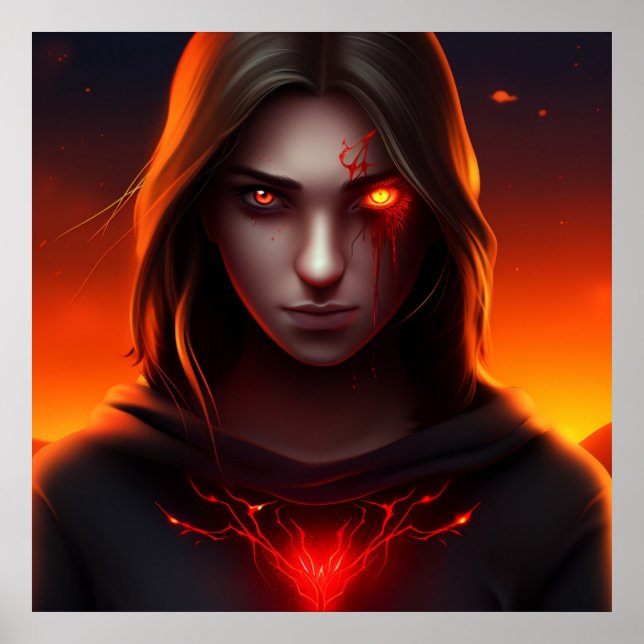 Póster Poster Fille Super-Héros (Frente)