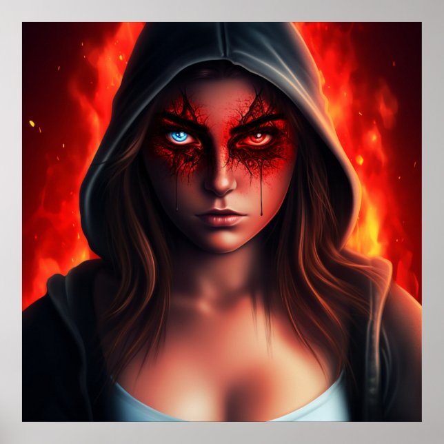 Póster Poster Fille Super-Héros (Frente)