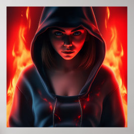 Póster Poster Fille Super-Héros