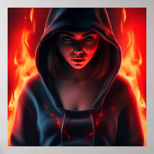 Póster Poster Fille Super-Héros (Frente)