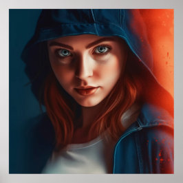 Póster Poster Fille Super-Héros
