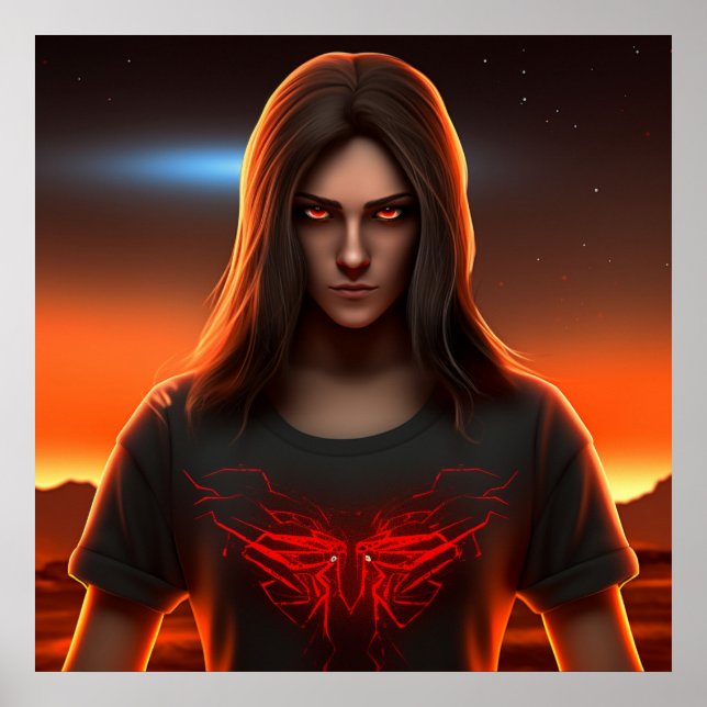 Póster Poster Fille Super-Héros (Frente)