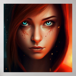 Póster Poster Fille Super-Héros