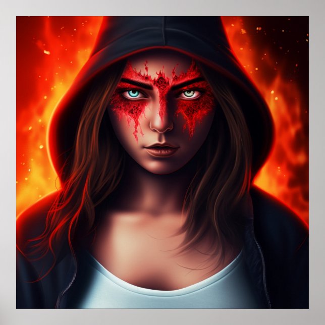 Póster Poster Fille Super-Héros (Frente)