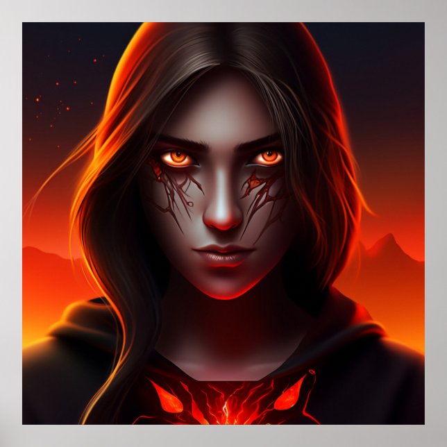 Póster Poster Fille Super-Héros (Frente)