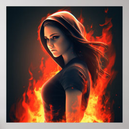 Póster Poster Fille Super-Héros