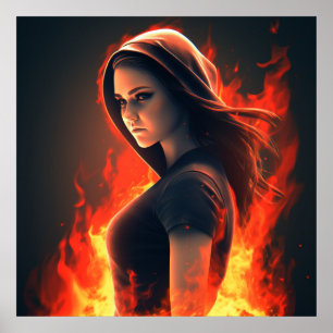 Póster Poster Fille Super-Héros