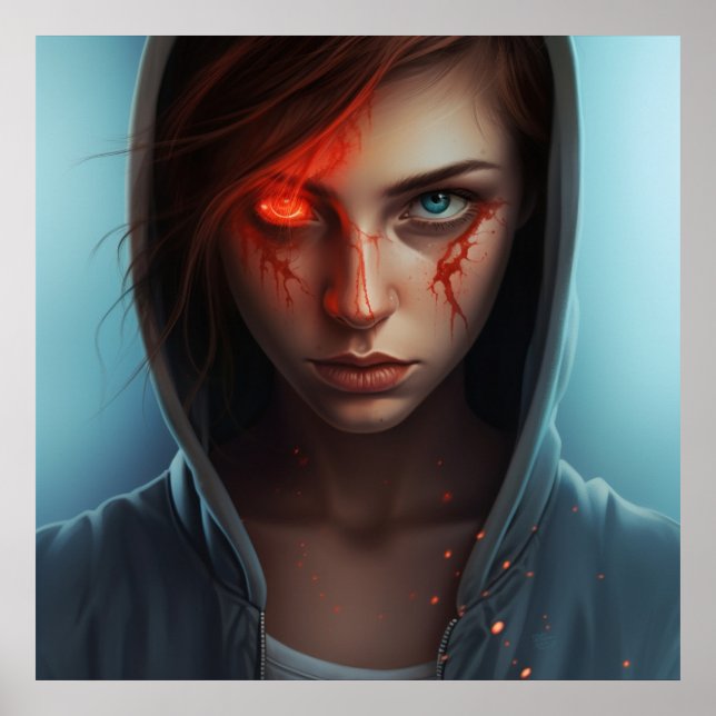 Póster Poster Fille Super-Héros (Frente)