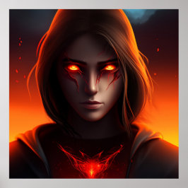Póster Poster Fille Super-Héros