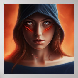 Póster Poster Fille Super-Héros