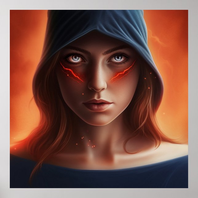 Póster Poster Fille Super-Héros (Frente)