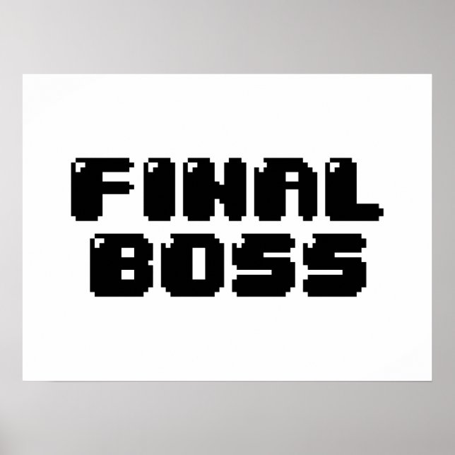 PÓSTER POSTER FINAL BOSS (Frente)
