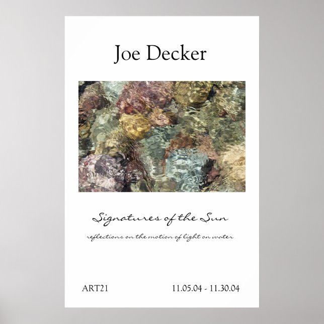 Póster Poster: Firmas del Sol / ART21 (Frente)