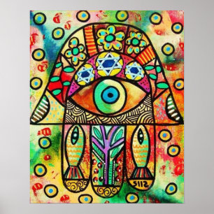 Póster Poster Fish Hamsa