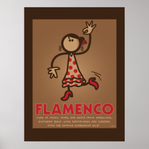 Póster POSTER FLAMENCO (versión en inglés)