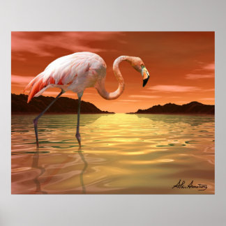 Póster Poster Flamingo Rosa de Florida