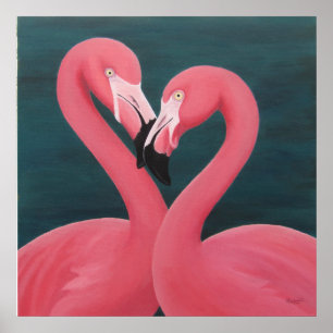 Póster Poster Flamingos