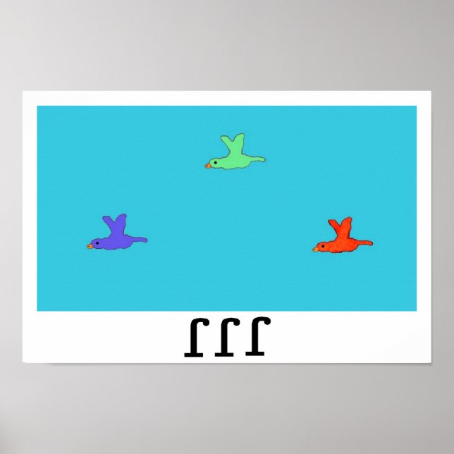 Póster poster "Flap flap flap flap" (Frente)