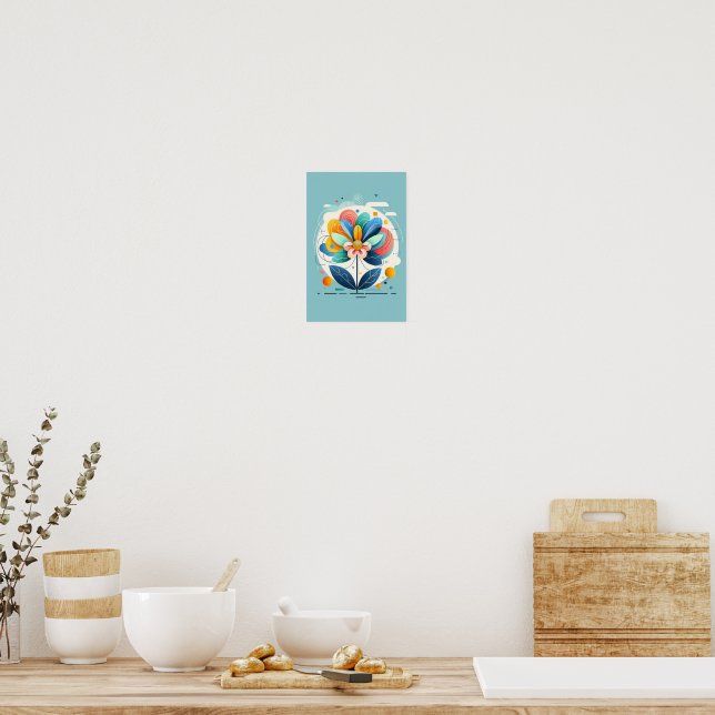 Póster Poster fleur  (Cocina)