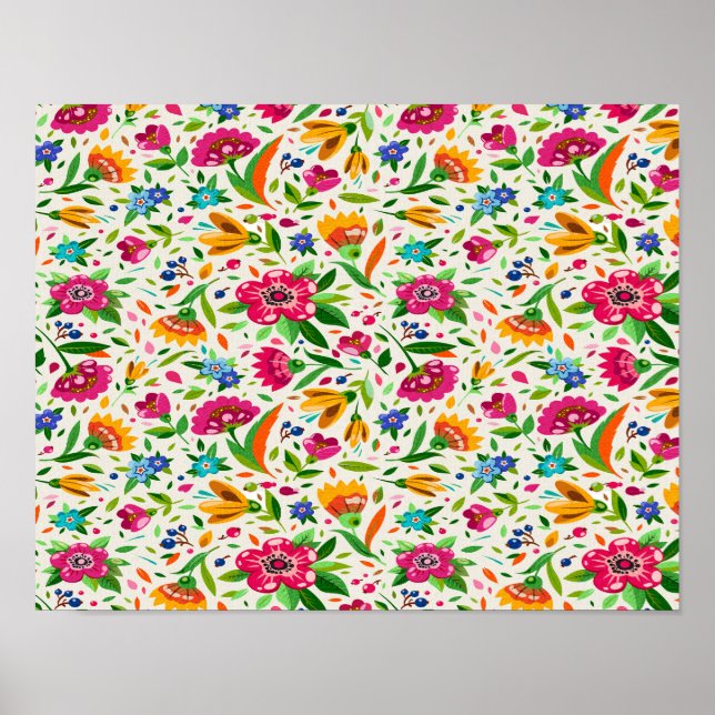 Póster Poster floral (Frente)