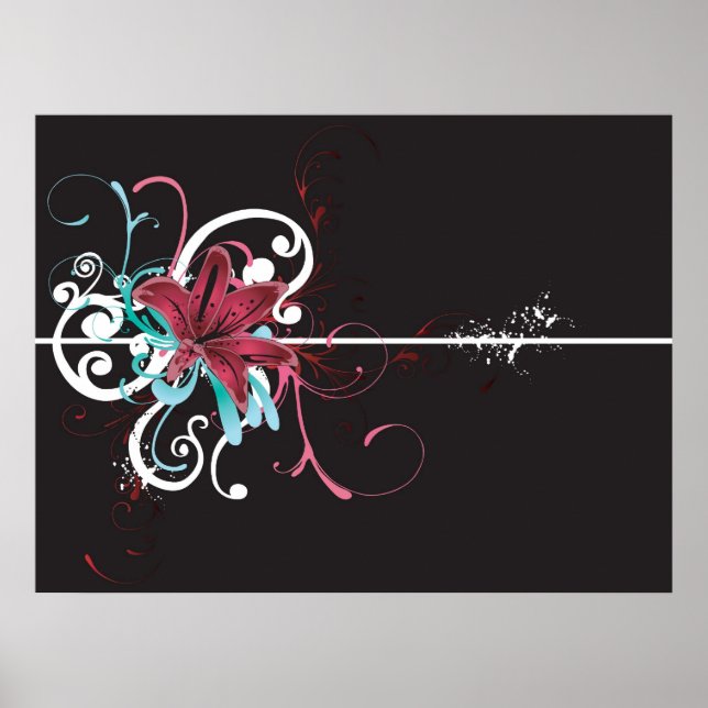 Póster Poster floral (Frente)