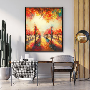 Póster Poster Floral Pathway - Caminata Forestal Encantad