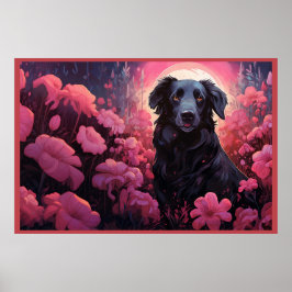 Póster Poster Floral Pups