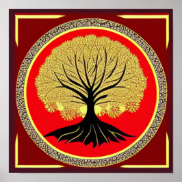 Póster Poster Floral Tree of Life