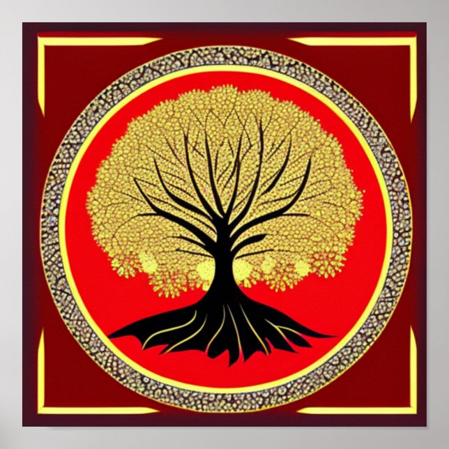 Póster Poster Floral Tree of Life (Frente)