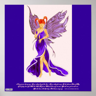 Póster Poster Flutterby Fae (Damson)