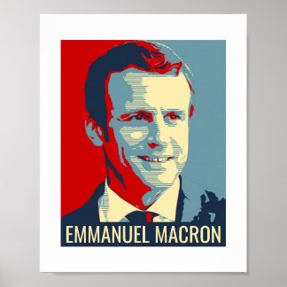 Póster Poster Flyer Emmanuel Macron