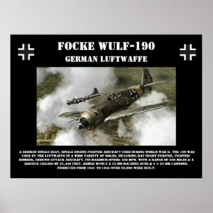 Póster Poster Focke Wulf-190