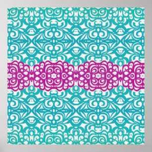 Póster Poster Fondo abstracto floral