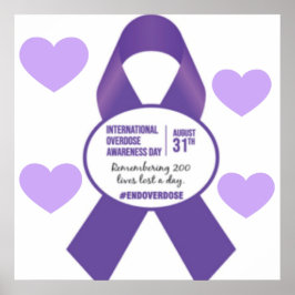 Póster Poster for International Overdose Awareness Day