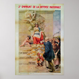 Póster Poster for the Second Loan for National Defence