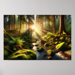 Póster Poster forestal