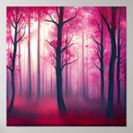 Póster Poster forestal bailarín