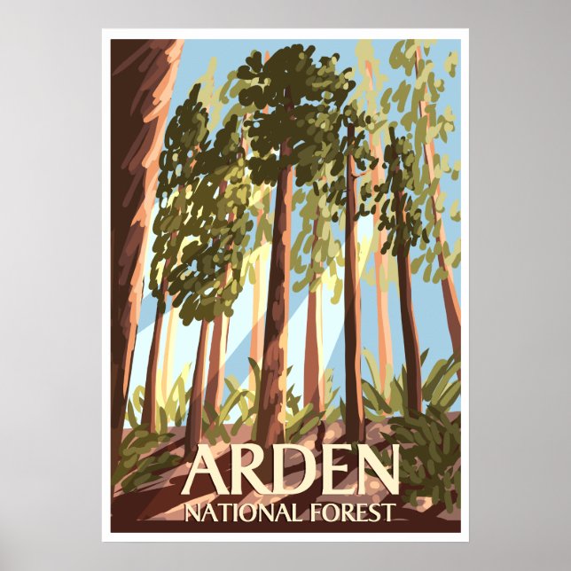 Póster Poster Forestal de Arden (Frente)